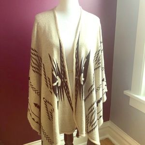 Francesca’s Printed Poncho